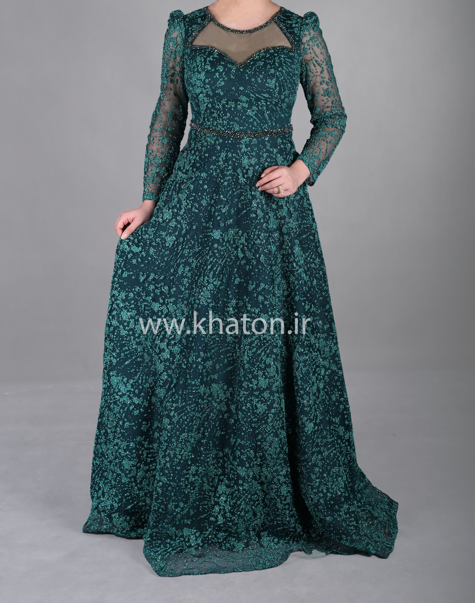 لباس مجلسی سبز رنگ و زیبا