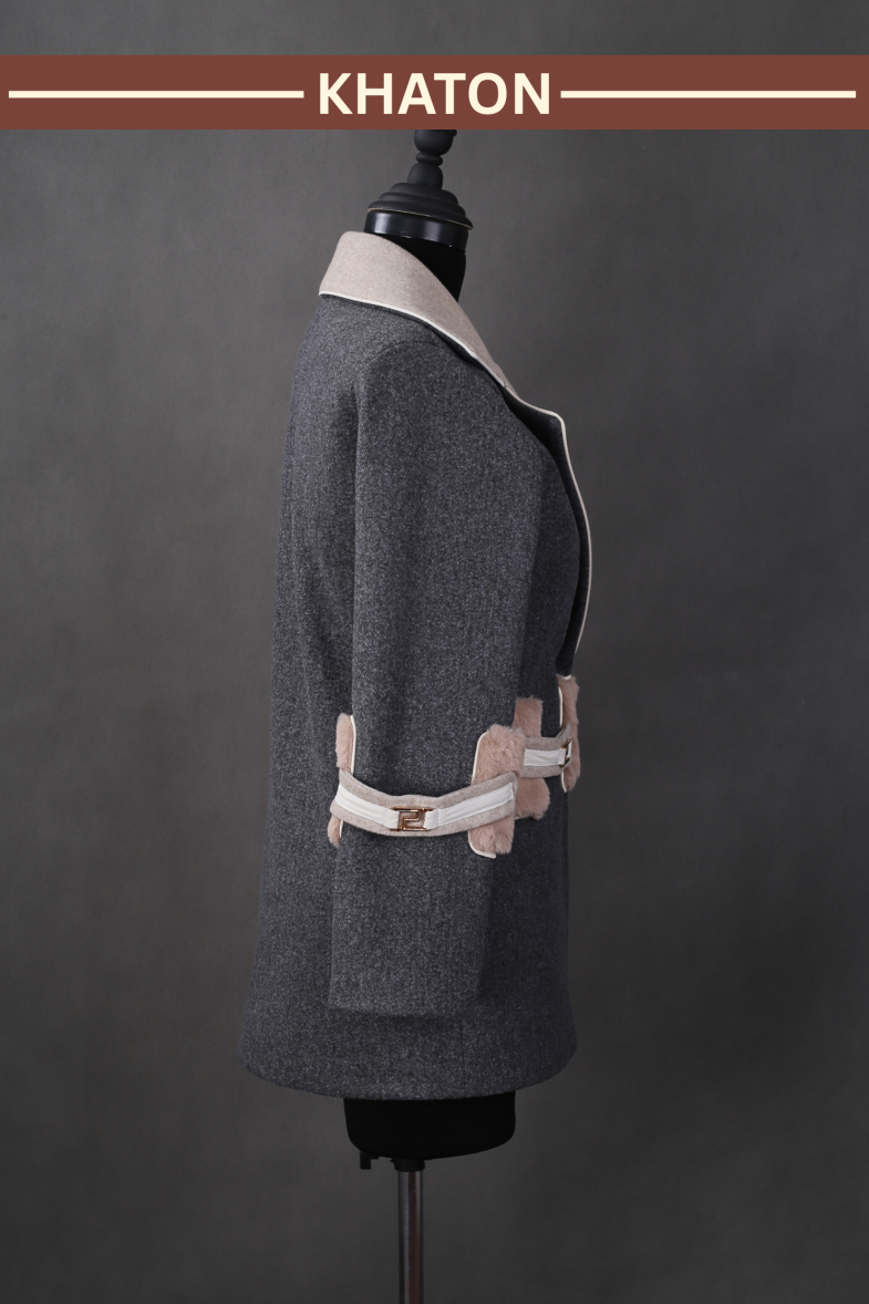 فوتر یقه انگلیسی خزدار - Image 3