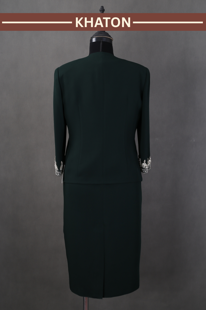 کت و سارافن فیروزه - Image 2