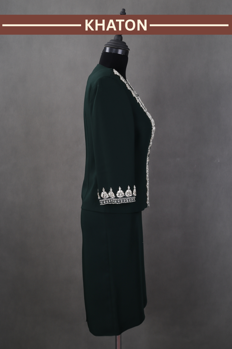 کت و سارافن فیروزه - Image 3