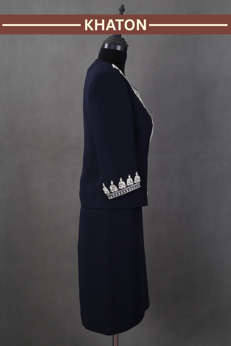 کت و سارافن فیروزه - Image 6