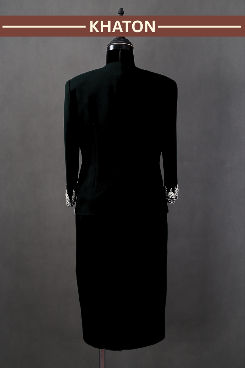 کت و سارافن فیروزه - Image 8