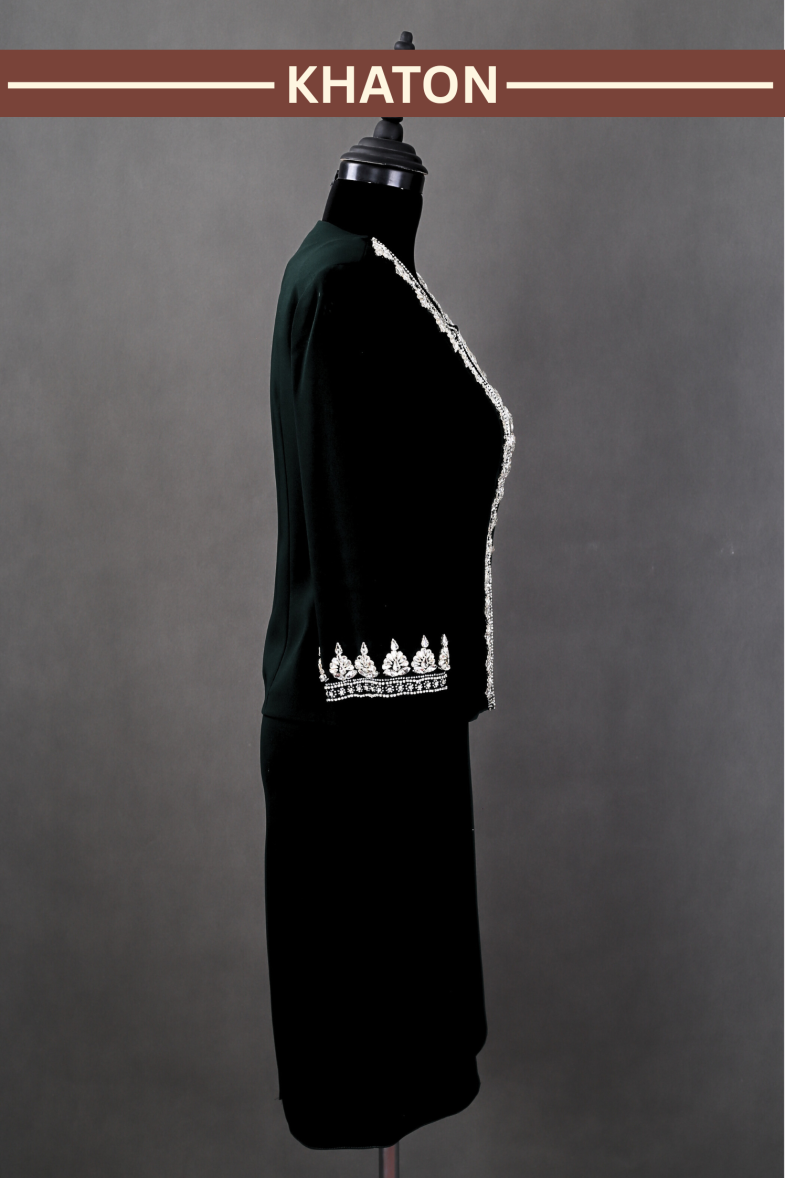 کت و سارافن فیروزه - Image 9